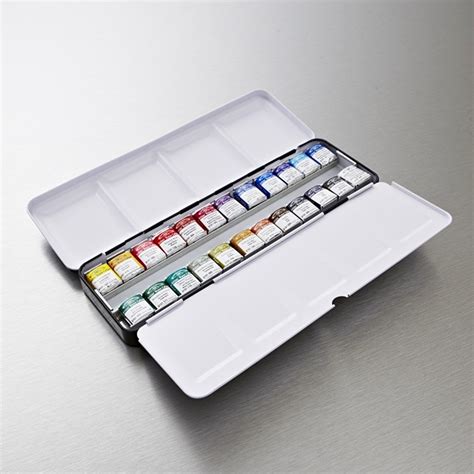 watercolour metal paint box|watercolor paint set professional.